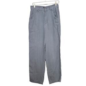 Vintage Jones Jeans 100% Linen High Rise Pants Women's 10 Gray Casual‎ Lagenlook
